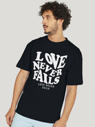 Mens Unisex Over Size Printed Black Color Tshirts - Young Trendz