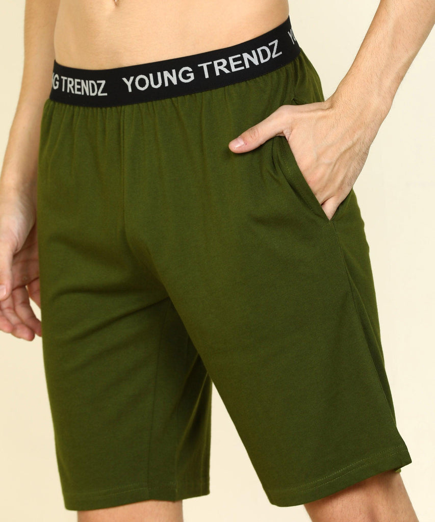 Men's Outer Elastic Shorts - Young Trendz