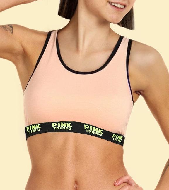 Girls Pink Trendz Sports Bar Bikini Combo lingerie Set(Pack of 2) - Young Trendz