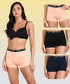 Womens YT Elastic Combo Boyshorts - Young Trendz