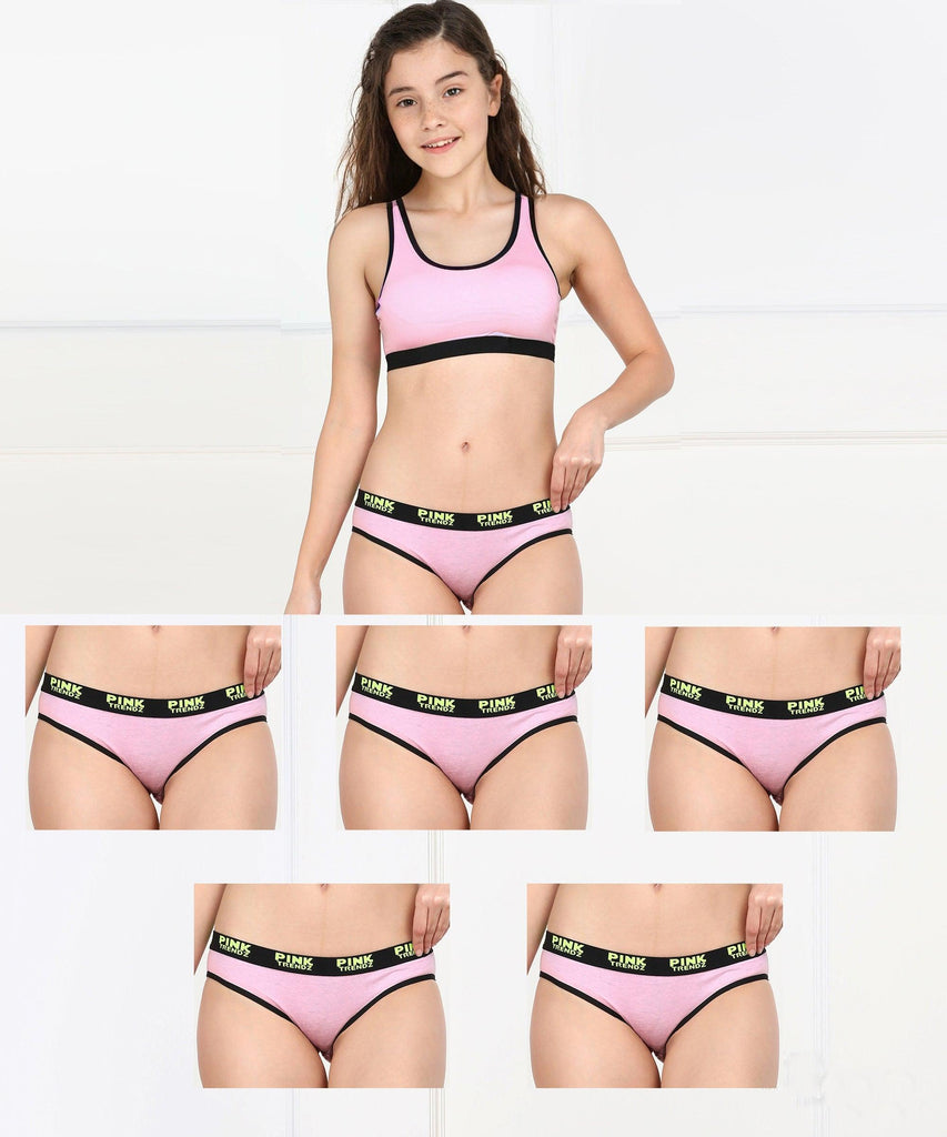 Young trendz Girls Hipster Pinktrendz Combo Panty - Young Trendz