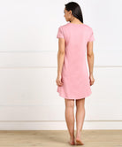 Womens Plain Halfsleeve Night Dress - Young Trendz