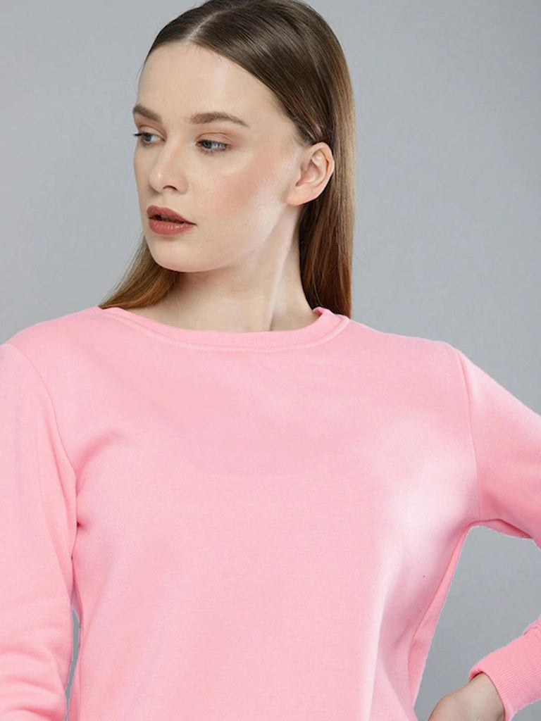 Womens Full Sleeve Solid Sweatshirt - Young Trendz