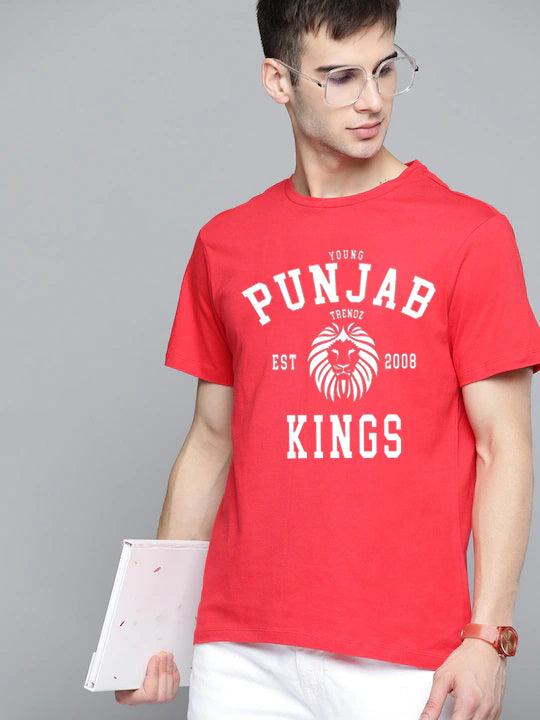 Half Sleeve Mens Punjab IPL T-Shirts - Young Trendz