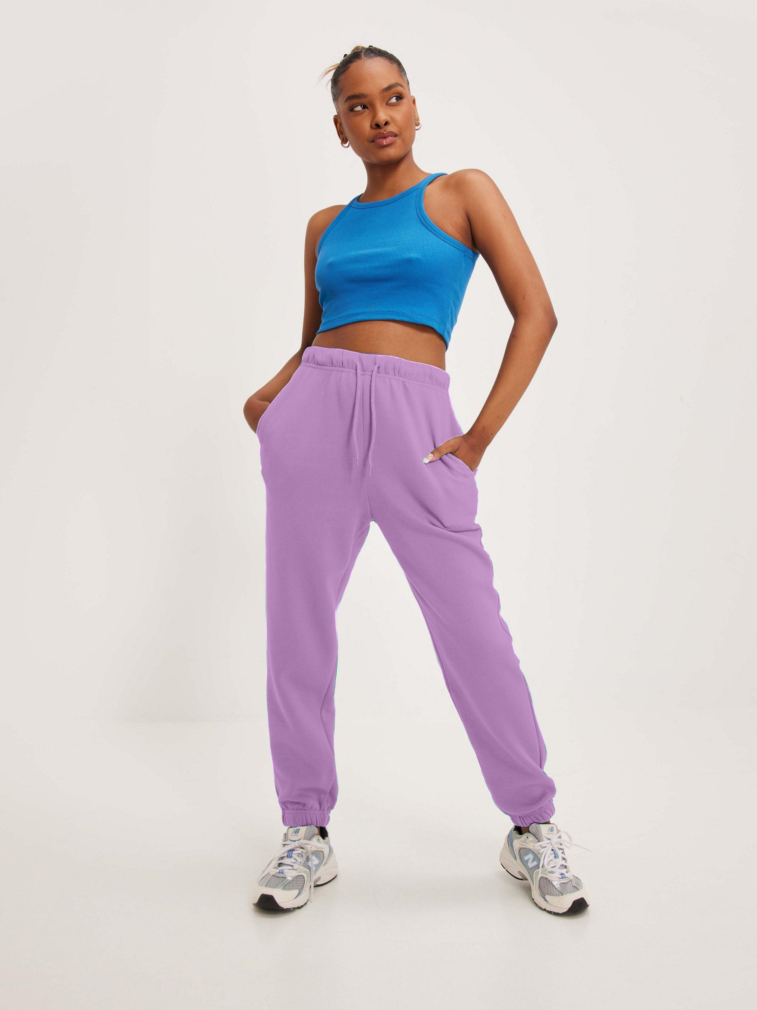 Women's Pocket Jogger Sweatpants (Lavender) - Young Trendz