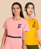 Womens Regular Fit Combo Printed T Shirt - Young Trendz