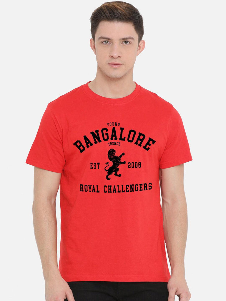 Half Sleeve Mens Bangalore IPL T-Shirts - Young Trendz