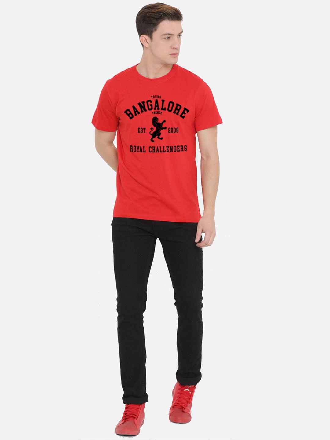 Half Sleeve Mens Bangalore IPL T-Shirts - Young Trendz