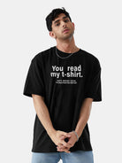 Mens Unisex Over Size Printed Black Color Tshirts - Young Trendz