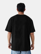 Mens Unisex Over Size Printed Black Color Tshirts - Young Trendz