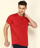 Men Half sleeve Solid Tshirt - Young Trendz