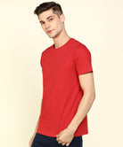 Men Half sleeve Solid Tshirt - Young Trendz