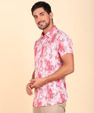 Mens Half Sleeve Casual Printed Shirt - Young Trendz