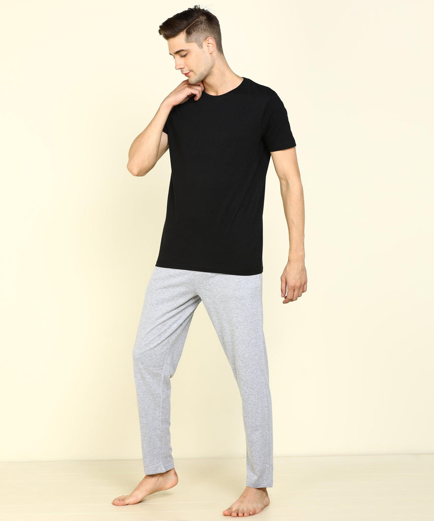 Mens Multicolours Combo T.Shirt& Pyjama Set - Young Trendz