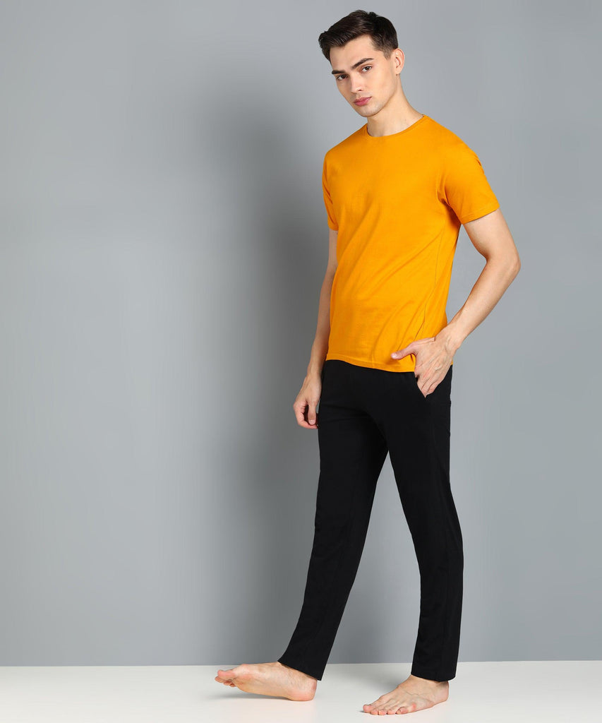 Mens Multicolours Combo T.Shirt & Pyjama Set - Young Trendz