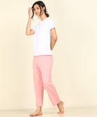 Women T-shirt & Pyjama Set Pure Soft Cotton - Combo Set - Young Trendz