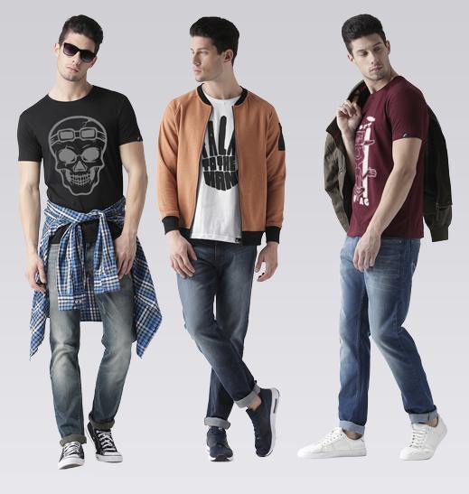 Young Trendz Mens Combo Skull Black Color Talk White Color and T20swag Maroon Color Half Sleeve Printed T-Shirts - Young Trendz