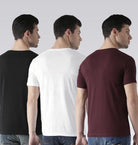 Young Trendz Mens Combo Skull Black Color Talk White Color and T20swag Maroon Color Half Sleeve Printed T-Shirts - Young Trendz