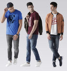 Young Trendz Mens Combo Wolvarin Sky Blue Color Doit Maroon Color and Partyb White Color Half Sleeve Printed T-Shirts - Young Trendz