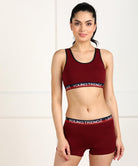 Womens Non Padded Love Elastic Sports Bra - Young Trendz