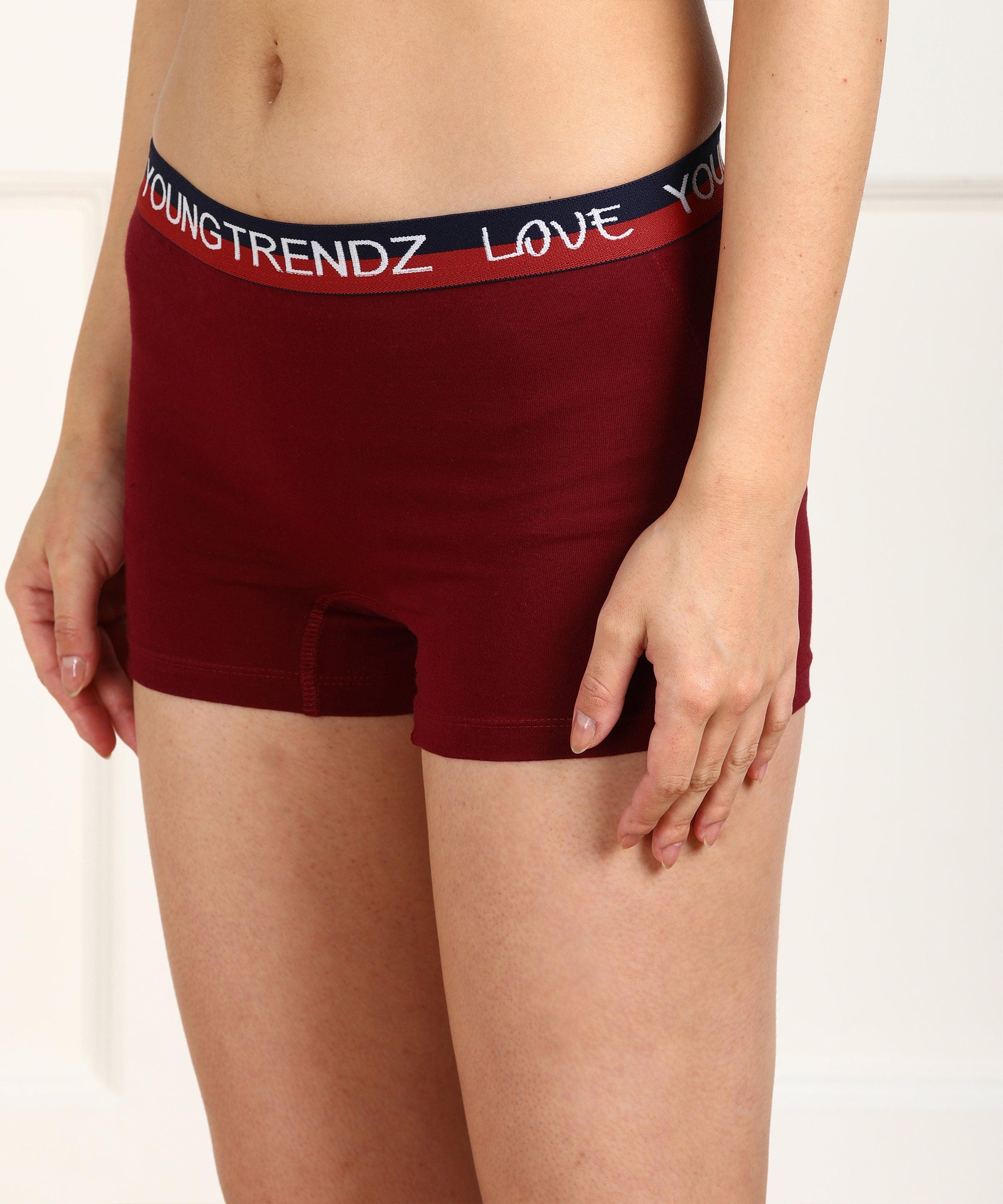 Young Trendz Women Combo Love Elastic Boyshorts - Young Trendz