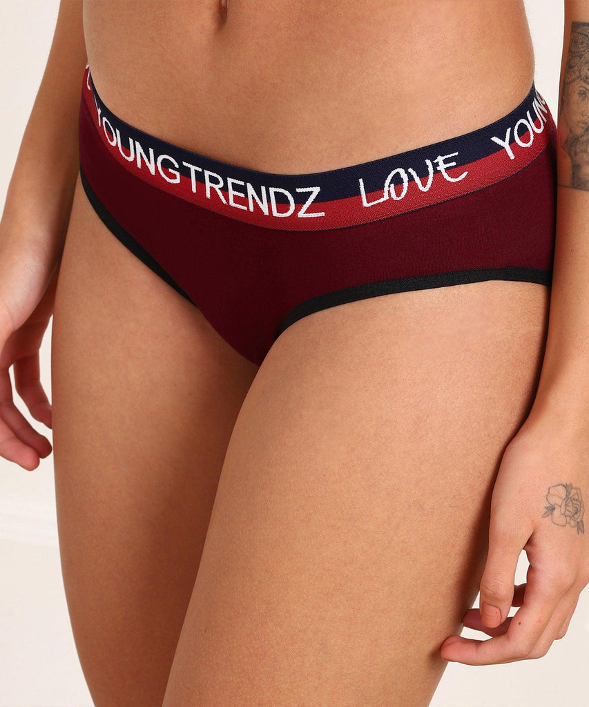 Young Trendz Womens Lingerie Maroon Set - Young Trendz