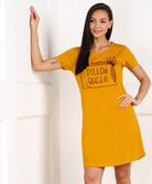 Womens Printed Halfsleeve Night Dress - Pillow Queen - Young Trendz