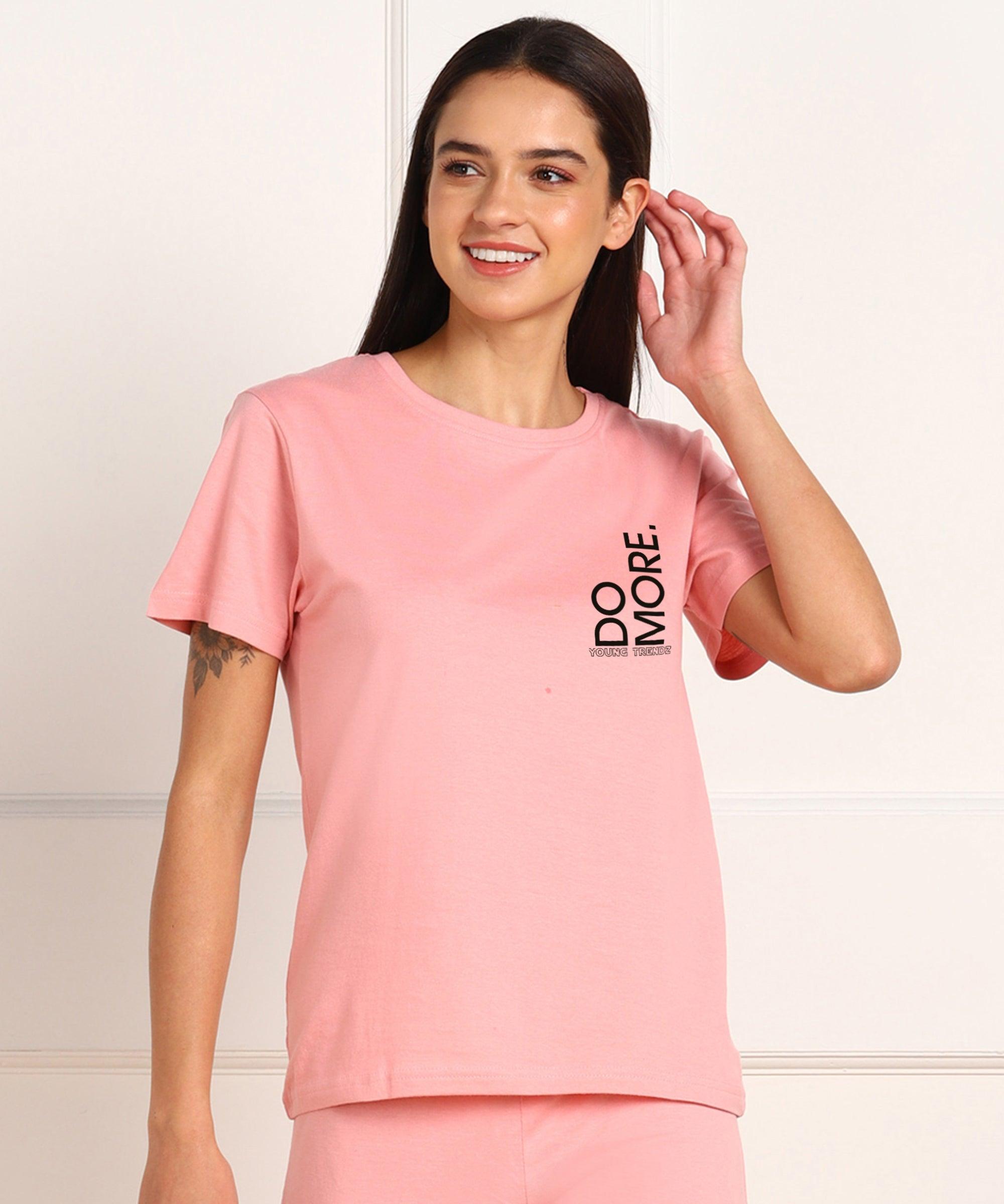 Womens Regular Fit Printed T Shirt - Young Trendz