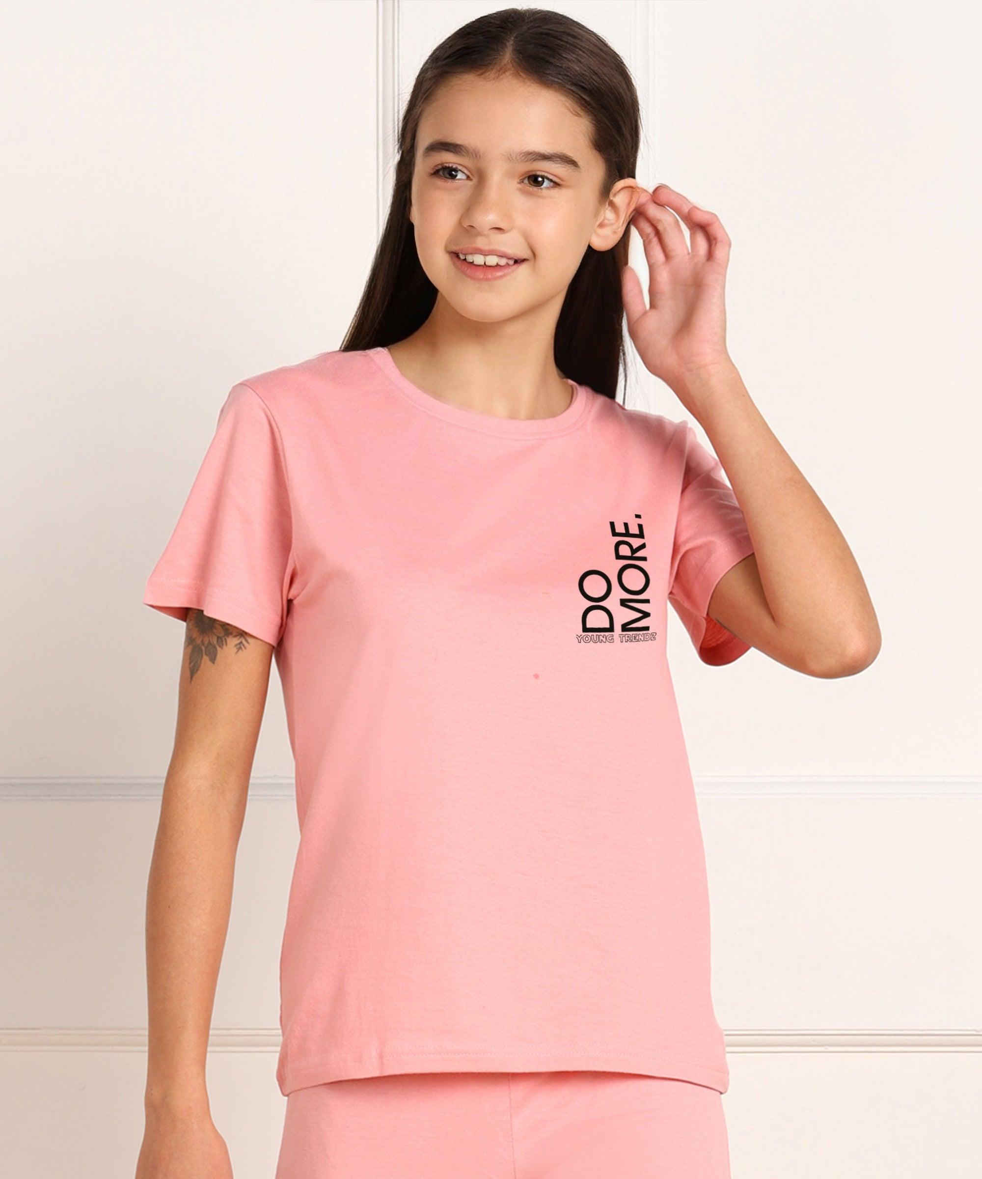 Young Trendz Girls Regular Fit Combo Printed Tshirt (Pack of 2) - Young Trendz