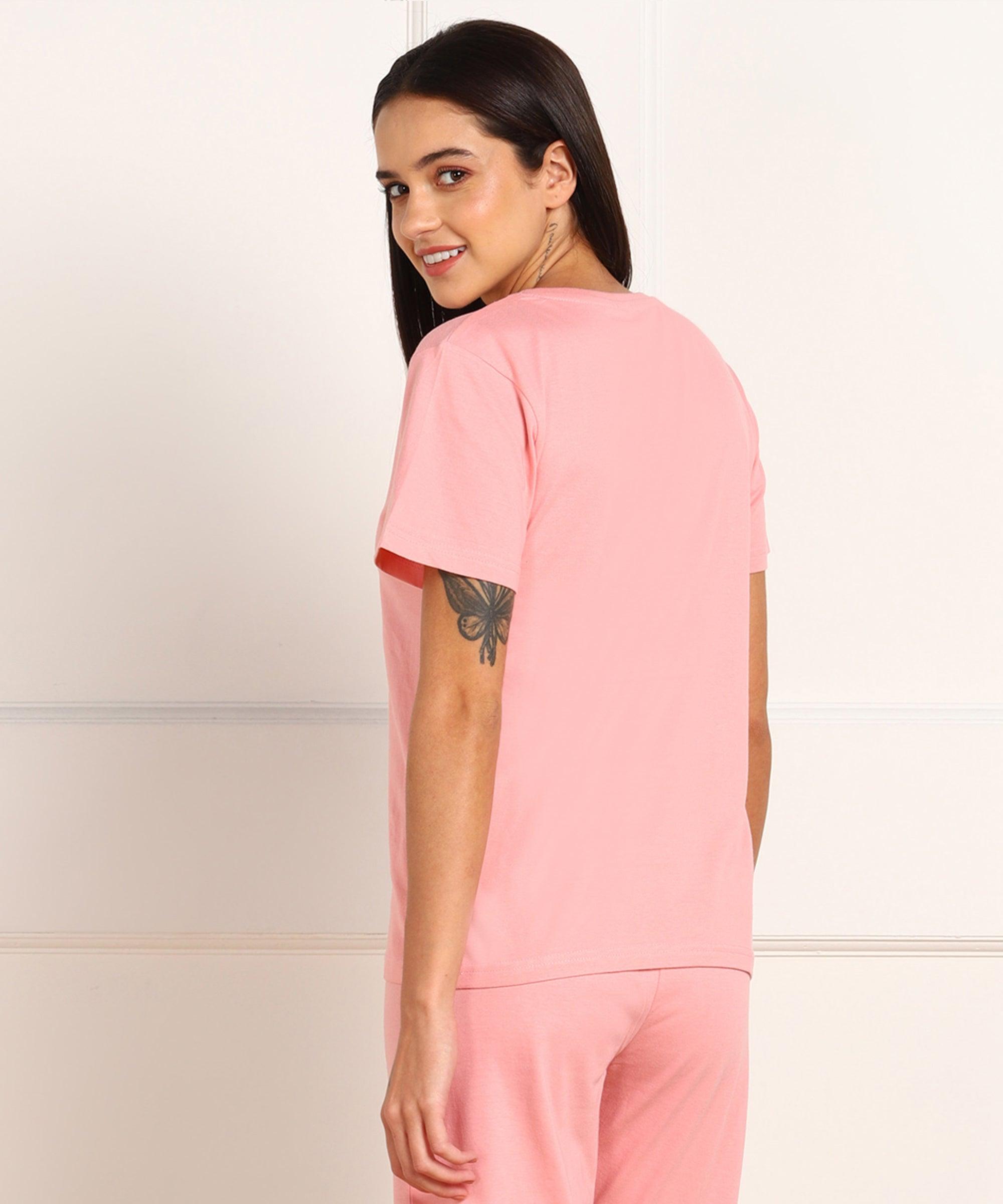 Womens Regular Fit Printed T Shirt - Young Trendz