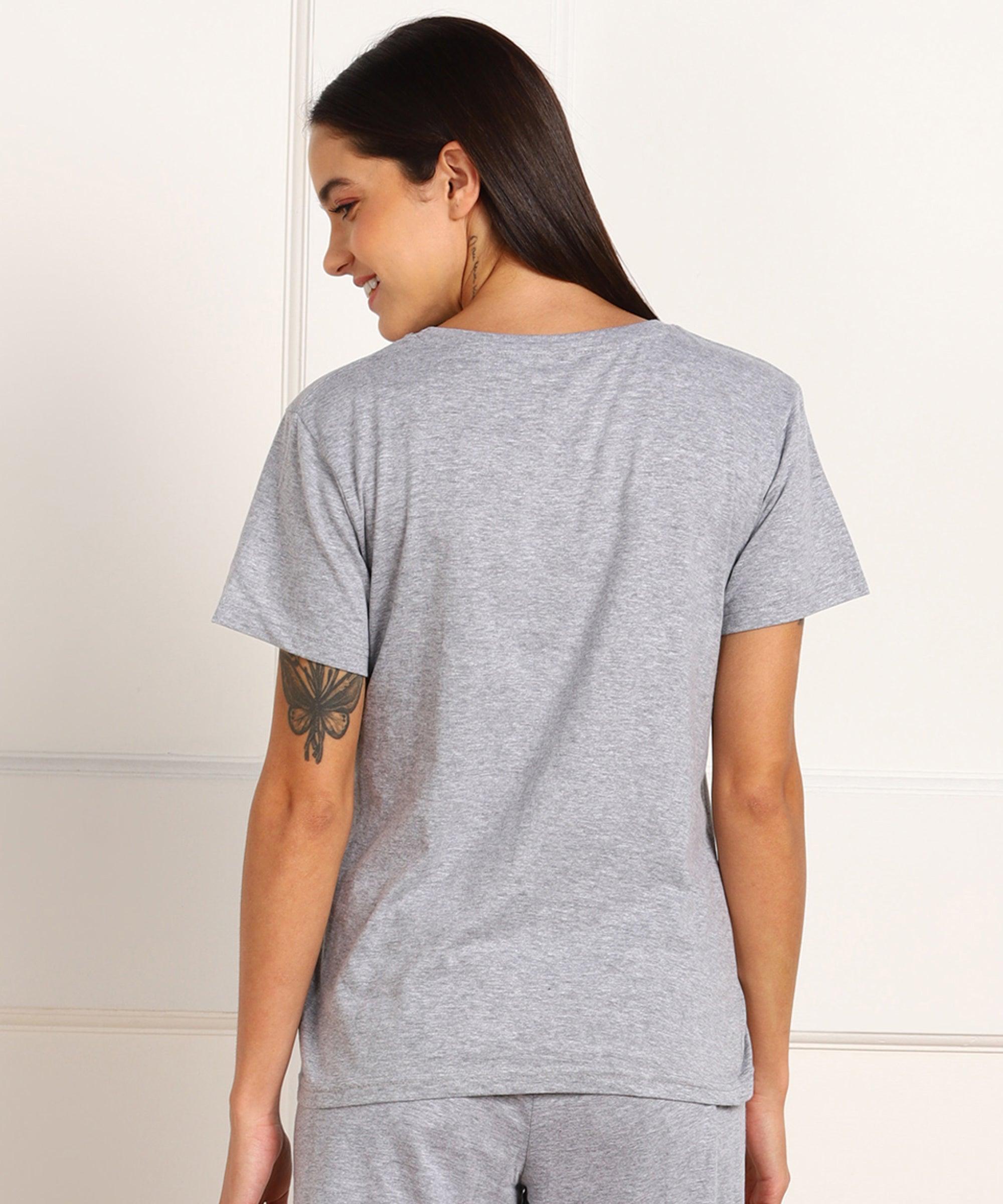 Womens Regular Fit Printed T Shirt - Young Trendz