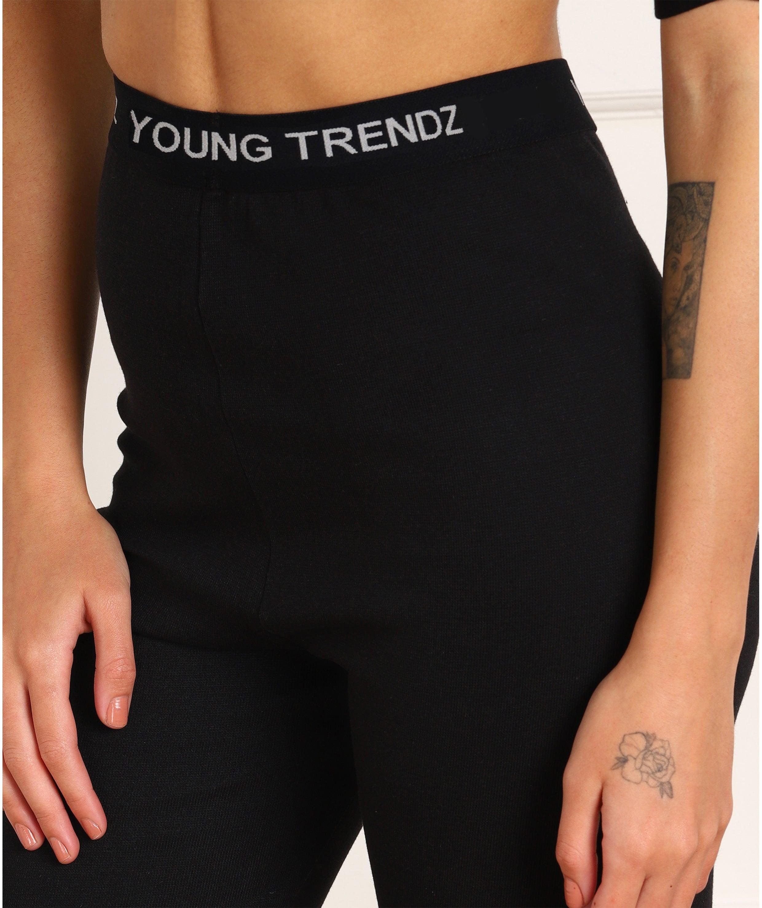 Thermal Tights for Winter Stretchable -Black - Young Trendz