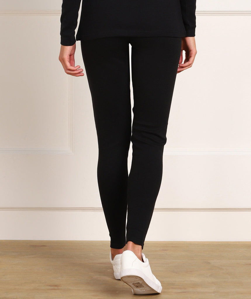Thermal Tights for Winter Stretchable -Black - Young Trendz