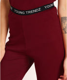 Thermal Tights for Winter Stretchable - Maroon - Young Trendz