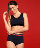 Young Trendz Women Love Highwaist Brief Navy Panty - Young Trendz