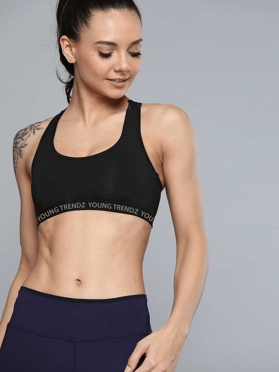 Womens Nonpadded Combo Sports Bra - Young Trendz