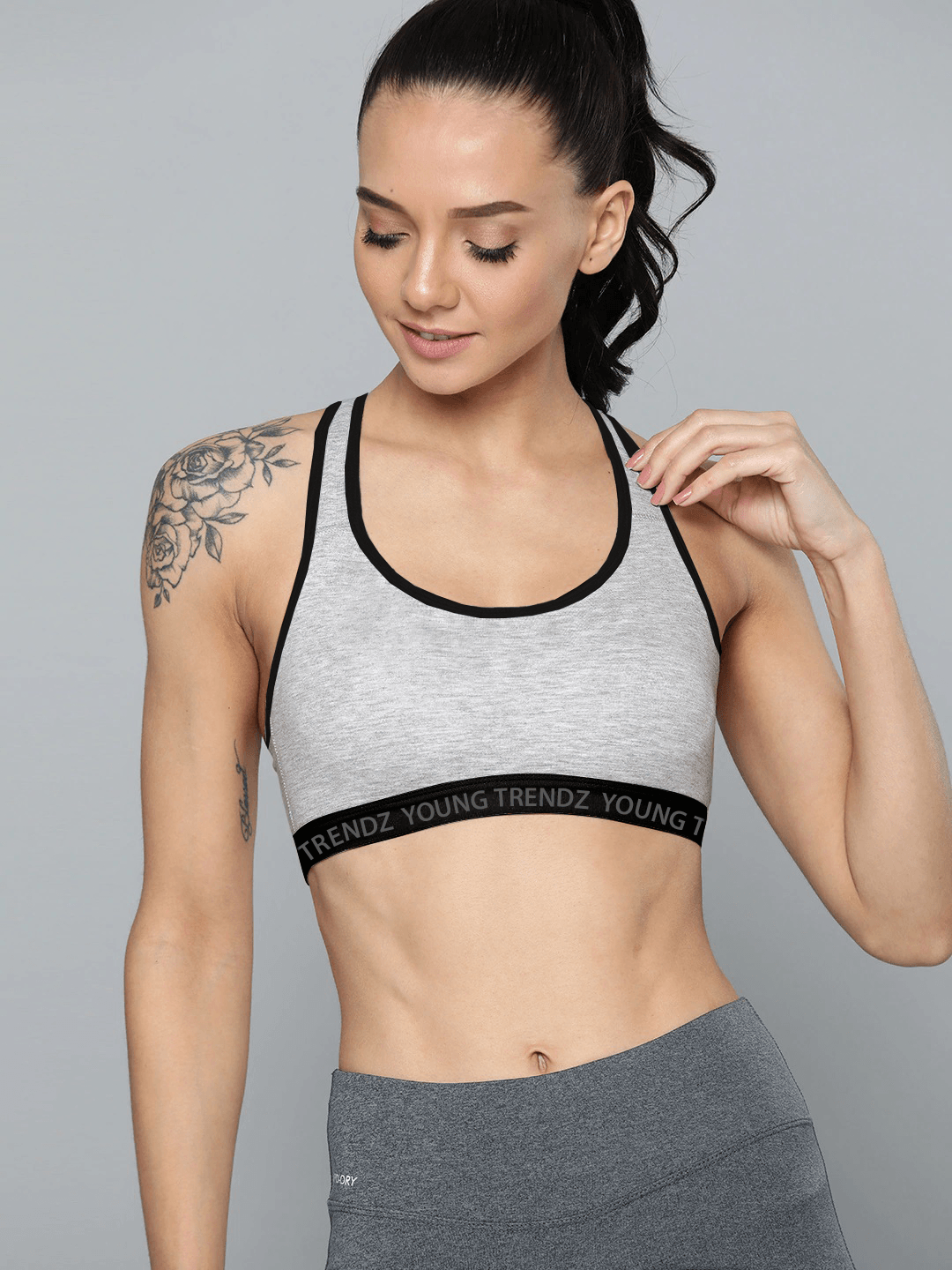 Womens Nonpadded Combo Sports Bra - Young Trendz