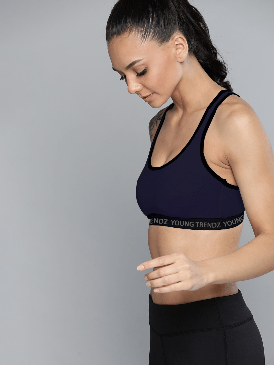 Womens Nonpadded Combo Sports Bra - Young Trendz