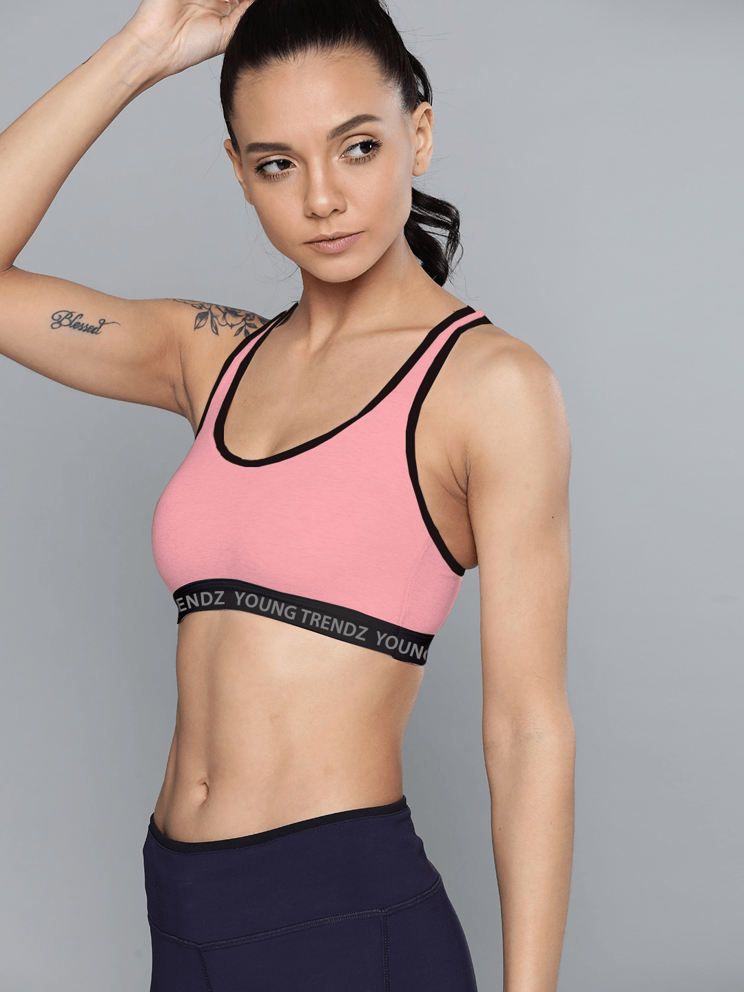 Womens Nonpadded Combo Sports Bra - Young Trendz