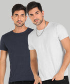 Young Trendz Men Halfsleeve Solid Tshirt (Pack Of 2) - Young Trendz