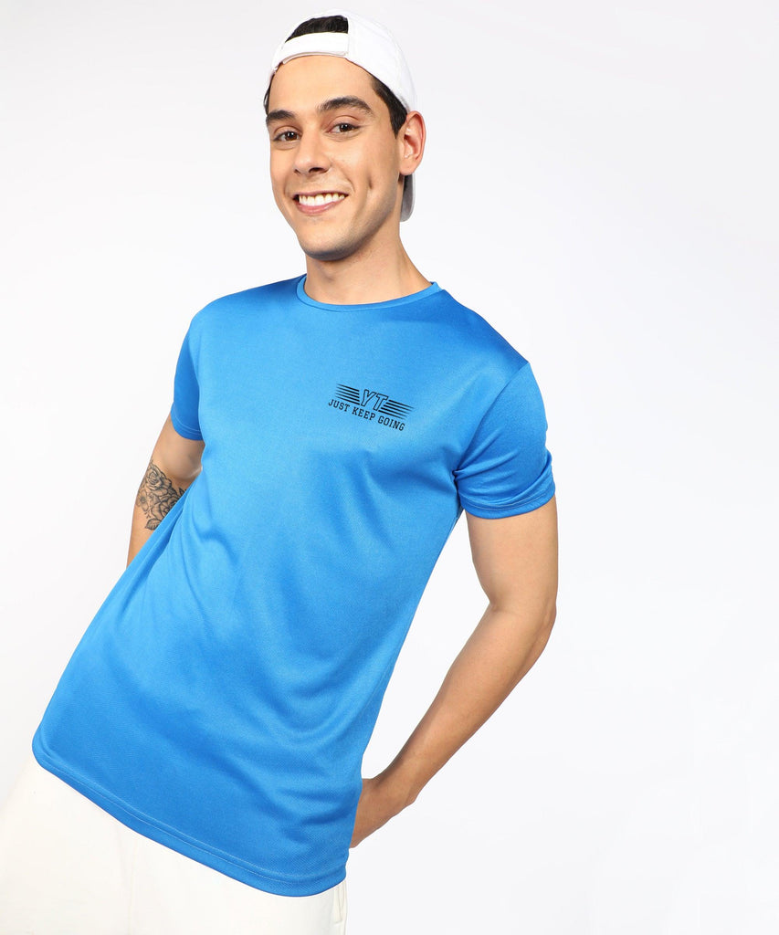Sports Dry Fit Half Sleeve Printed Sports Tshirt - Young Trendz