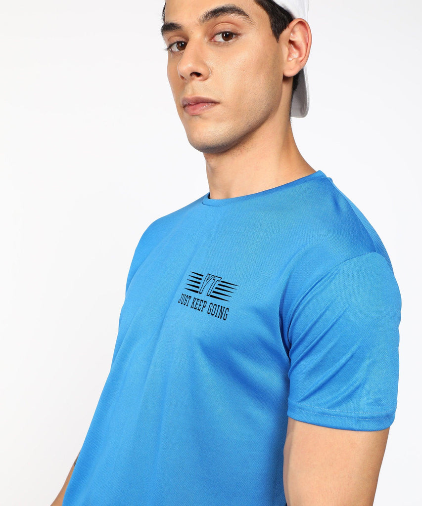Sports Dry Fit Half Sleeve Printed Sports Tshirt - Young Trendz