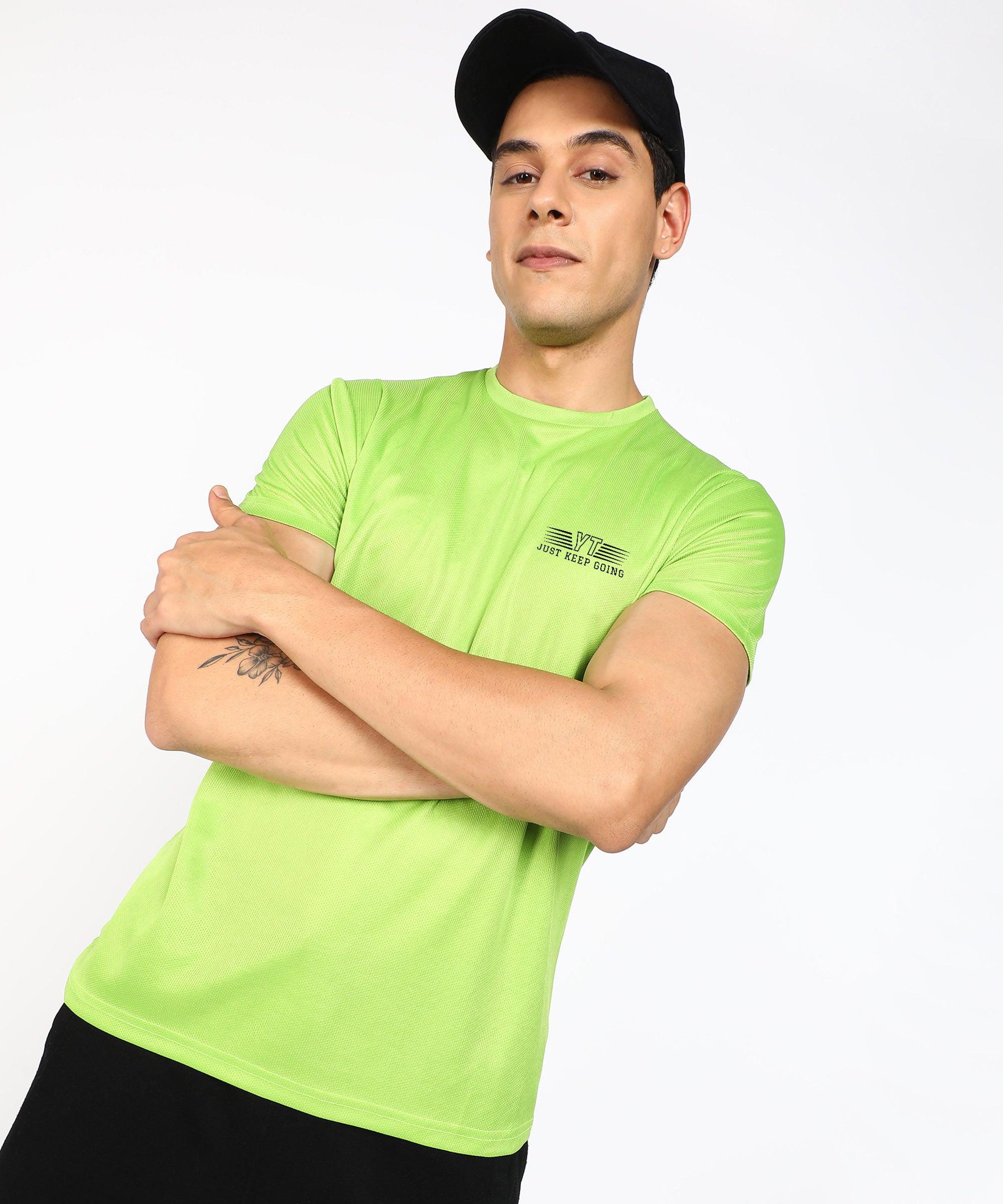 Sports Dry Fit Half Sleeve Printed Sports Tshirt - Young Trendz