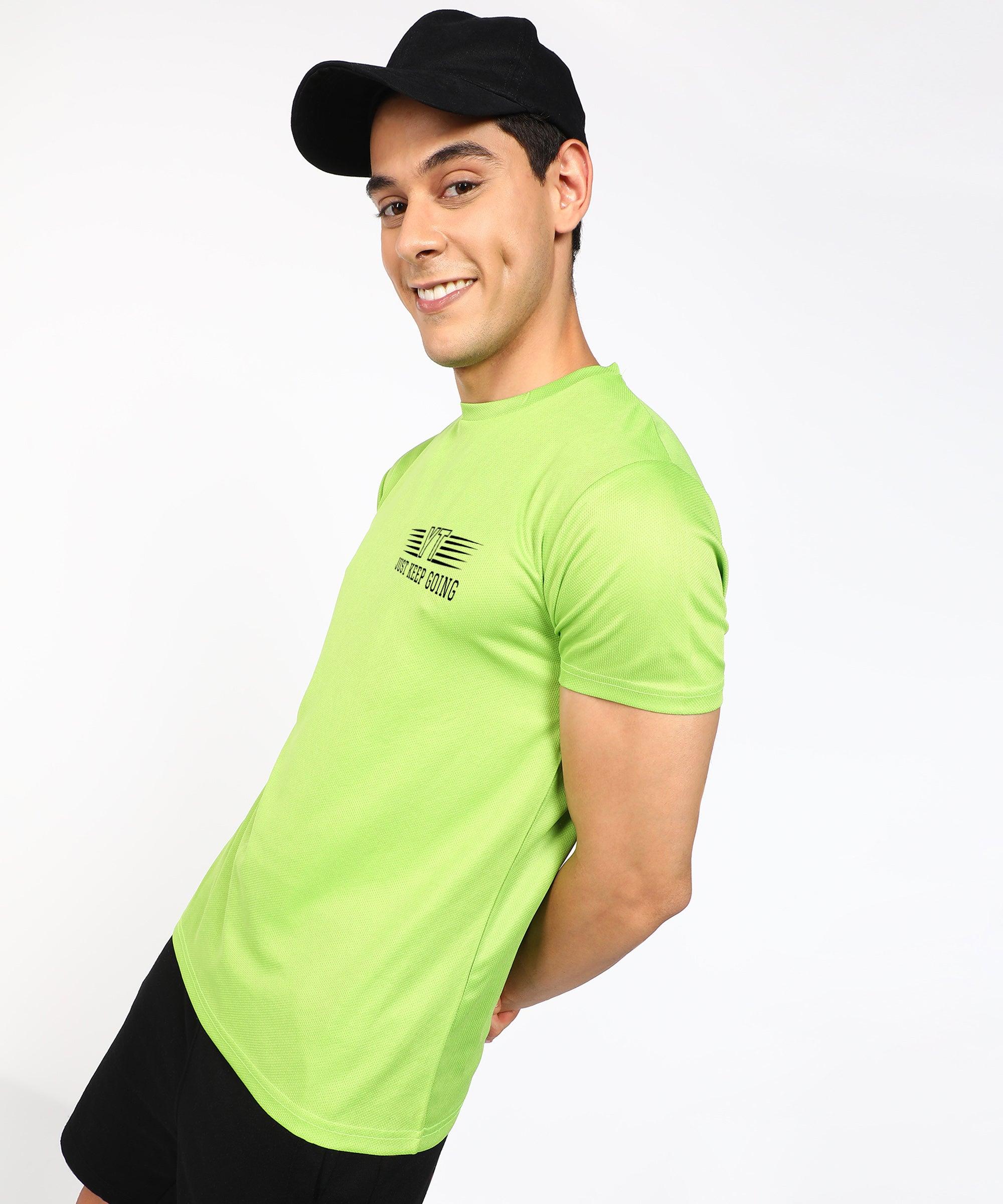 Sports Dry Fit Half Sleeve Printed Sports Tshirt - Young Trendz