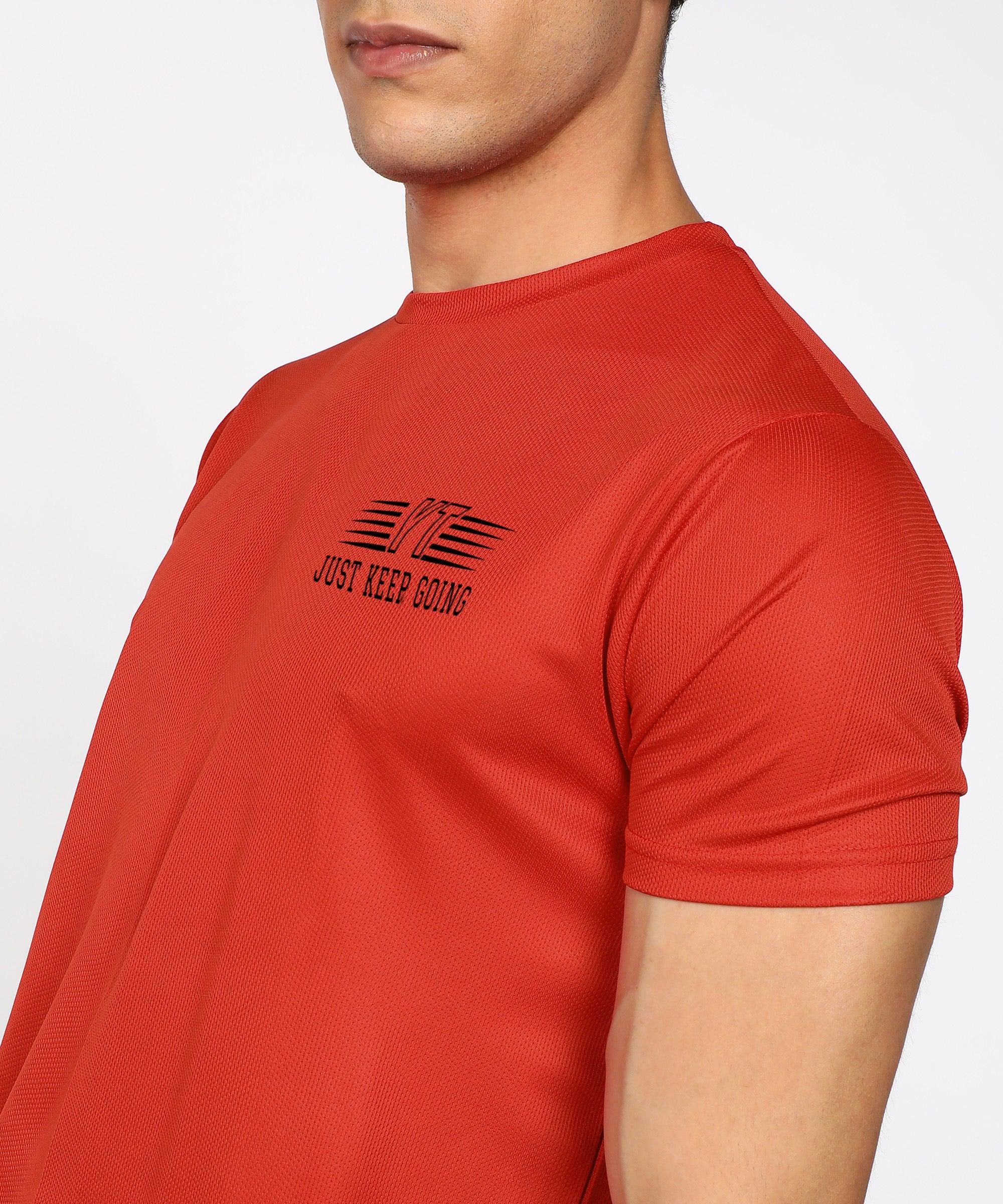 Sports Dry Fit Half Sleeve Printed Sports Tshirt - Young Trendz