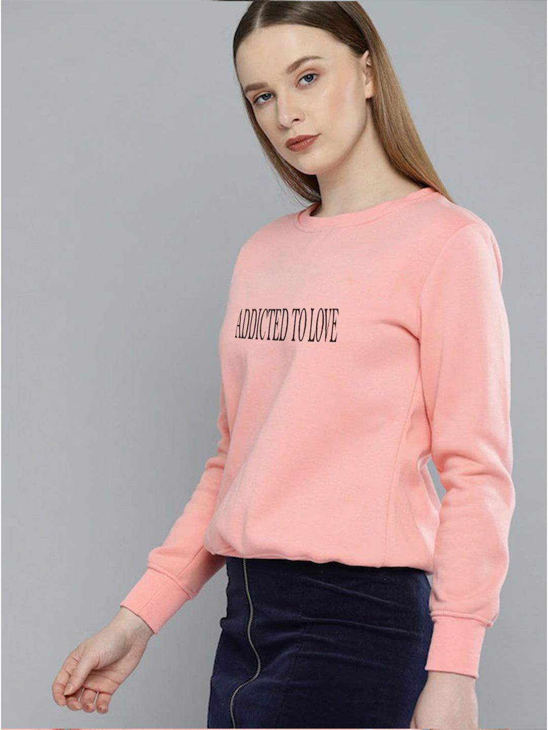 Womens Full Sleeve Printed Sweatshirt - Young Trendz