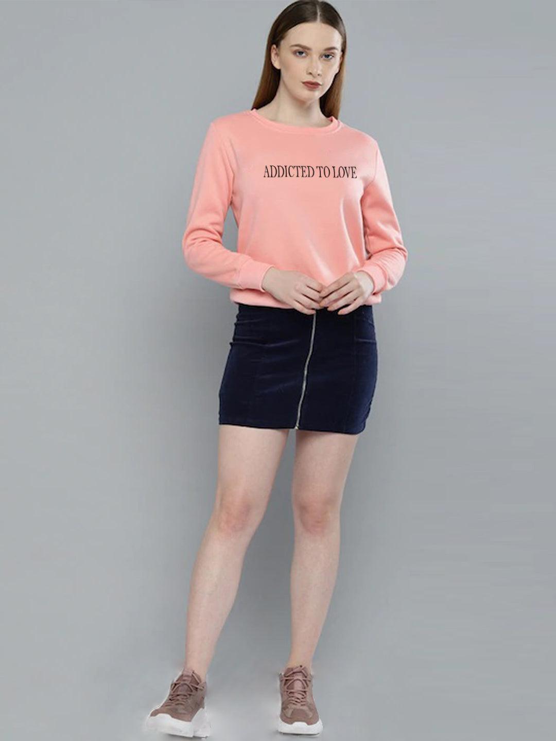 Womens Full Sleeve Printed Sweatshirt - Young Trendz