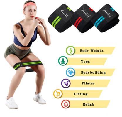 Men & Women Glute Lifting Booty Burner Resistance Band Set of 3 Small Medium Large - Young Trendz