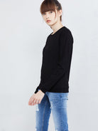 Girls Full Sleeve Solid Sweatshirt - Young Trendz