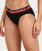 Young Trendz Women Love Elastic Hipster Black colour Panty - Young Trendz